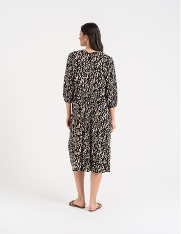 Nowości - Sukienka damska o luźnym kroju ze 100% wiskozy WZÓR 1 - produkt 7