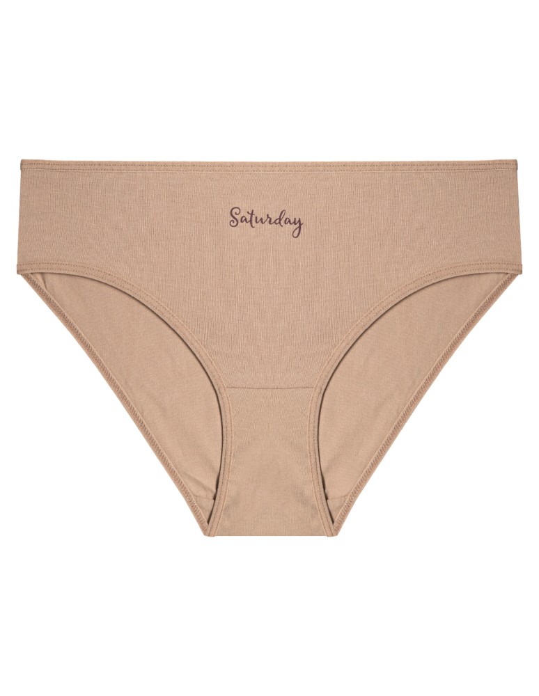 Nowości - Majtki damskie bikini bawełniane na każdy dzień tygodnia 7-pak WIELOKOLOROWY - produkt moraj.pl 8