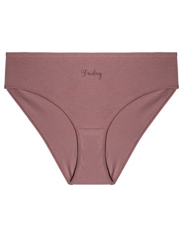 Nowości - Majtki damskie bikini bawełniane na każdy dzień tygodnia 7-pak WIELOKOLOROWY - produkt 7