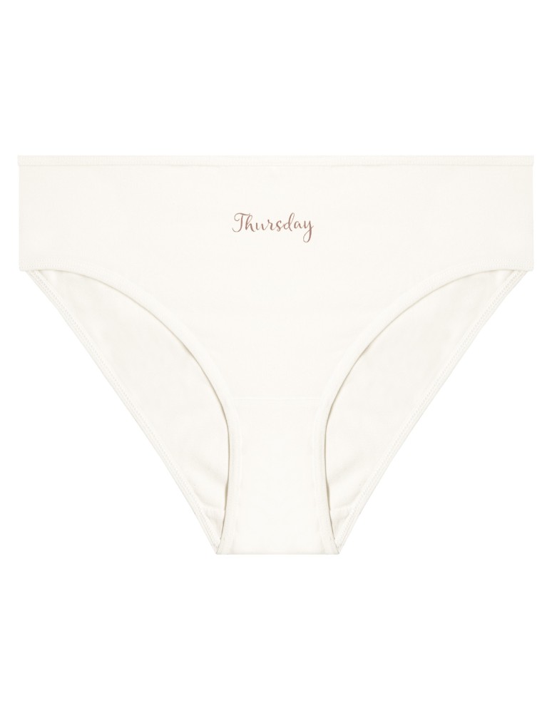 Nowości - Majtki damskie bikini bawełniane na każdy dzień tygodnia 7-pak WIELOKOLOROWY - produkt moraj.pl 6