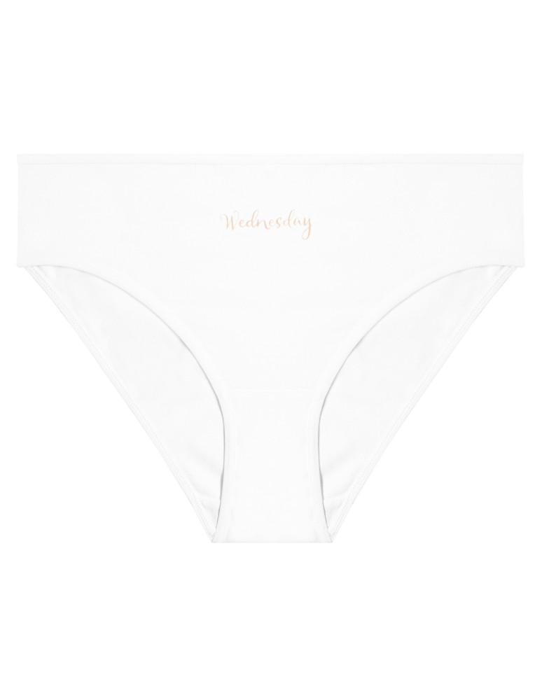 Nowości - Majtki damskie bikini bawełniane na każdy dzień tygodnia 7-pak WIELOKOLOROWY - produkt moraj.pl 5