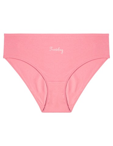 Nowości - Majtki damskie bikini bawełniane na każdy dzień tygodnia 7-pak WIELOKOLOROWY - produkt 4