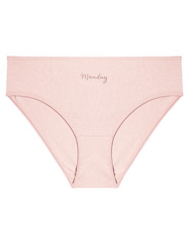 Nowości - Majtki damskie bikini bawełniane na każdy dzień tygodnia 7-pak WIELOKOLOROWY - produkt 3