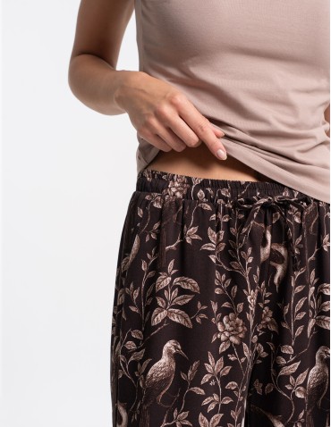 Piżama damska z topem na ramiączkach i szerokimi spodniami - produkt 2