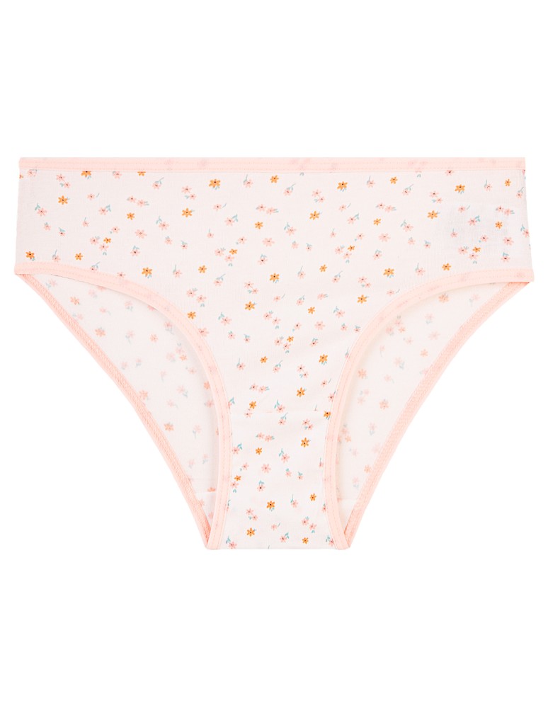 Figi - Majtki figi dziewczęce bawełniane klasyczne 4-pak WIELOKOLOROWY  - produkt moraj.pl 2