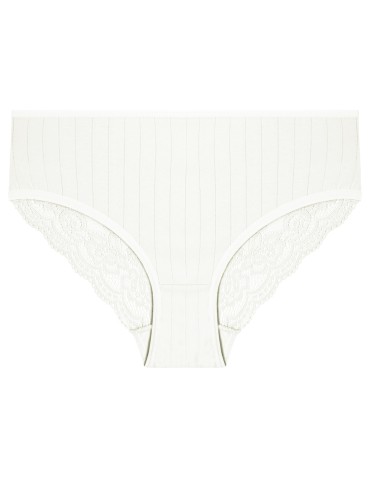 Nowości - Majtki damskie bikini prążkowane z koronkowym tyłem 12-pak WIELOKOLOROWY - produkt 6