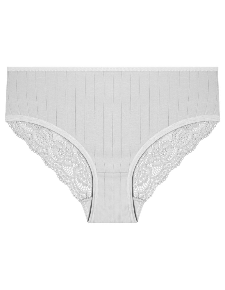 Nowości - Majtki damskie bikini prążkowane z koronkowym tyłem 12-pak WIELOKOLOROWY  - produkt moraj.pl 7