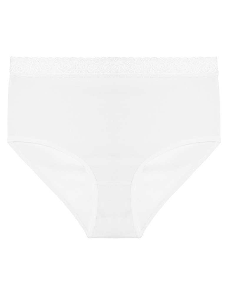 Nowości - Majtki damskie maxi bikini bawełniane z elastyczną koronką 4-pak WIELOKOLOROWY - produkt moraj.pl 4