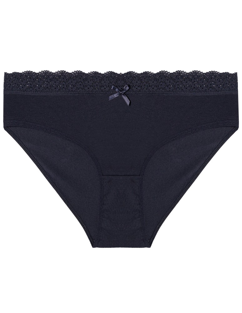 Majtki damskie - Majtki damskie figi bikini z elastycznym koronkowym pasem 4-pak WIELOKOLOROWY - produkt moraj.pl 6