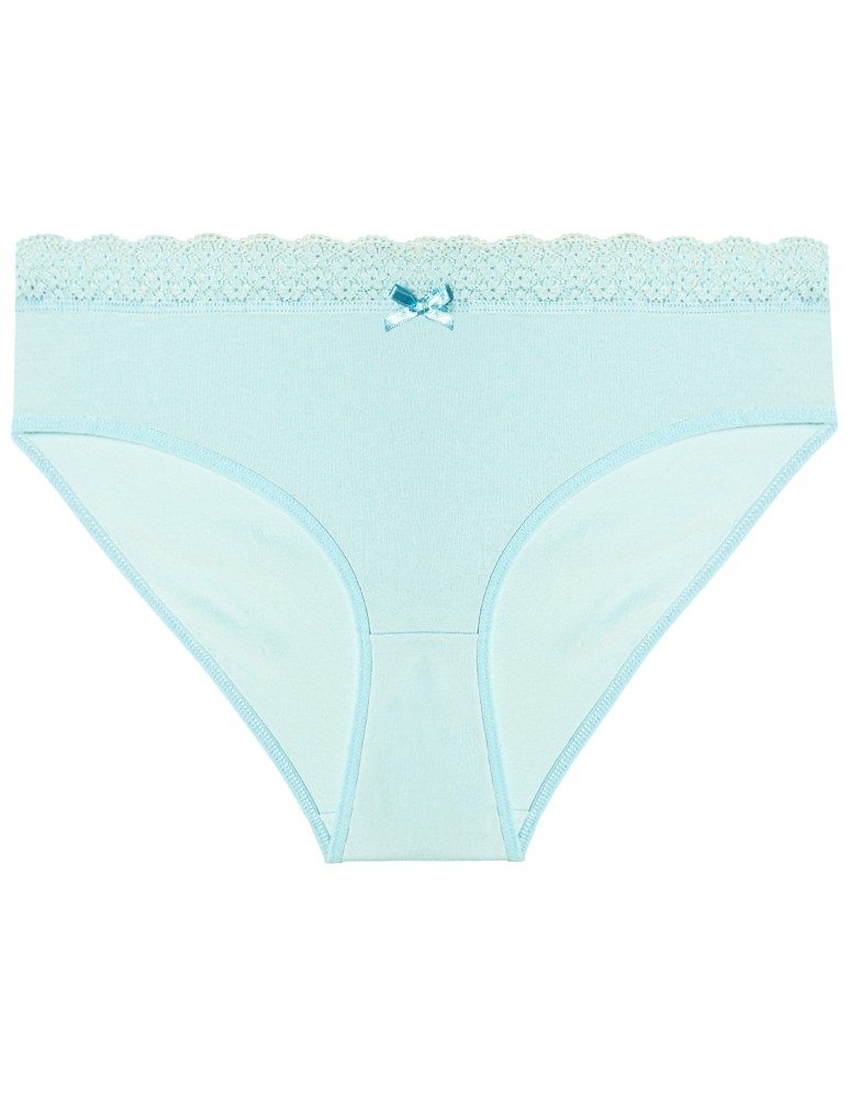 Majtki damskie - Majtki damskie figi bikini z elastycznym koronkowym pasem 4-pak WIELOKOLOROWY - produkt moraj.pl 7