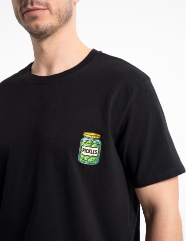 Męska piżama bawełniana na krótki rękaw z motywem ogórków  - produkt 2