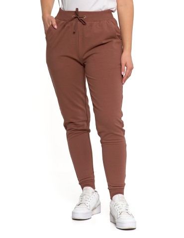Spodnie damskie - Spodnie damskie dresowe basic JASNY BRĄZOWY - produkt 2