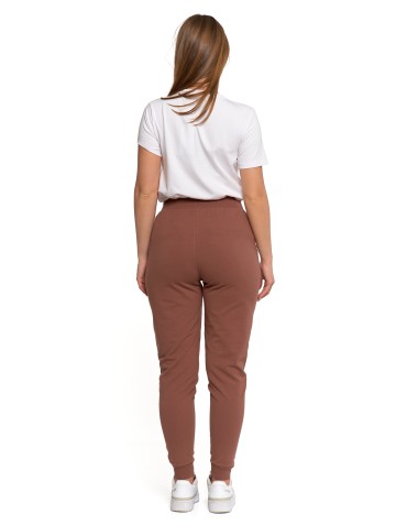 Spodnie damskie - Spodnie damskie dresowe basic JASNY BRĄZOWY - produkt 6