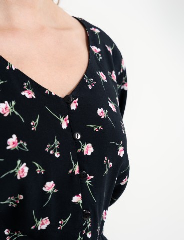 Sukienka damska maxi z wiskozy z elastyczną talią - produkt 2