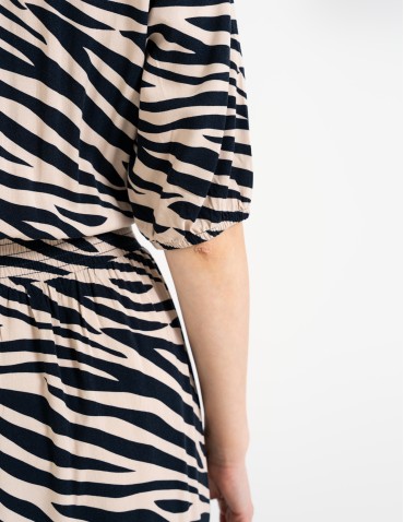 Sukienki i kombinezony - Sukienka damska maxi z wiskozy z elastyczną talią WZÓR 2 - produkt 5