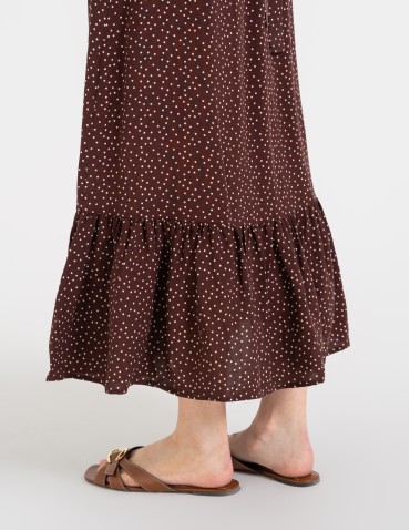 SUKIENKI - Sukienka damska maxi z wiskozy z kopertowym dekoltem WZÓR 2 - produkt 8