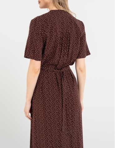 SUKIENKI - Sukienka damska maxi z wiskozy z kopertowym dekoltem WZÓR 2 - produkt 7