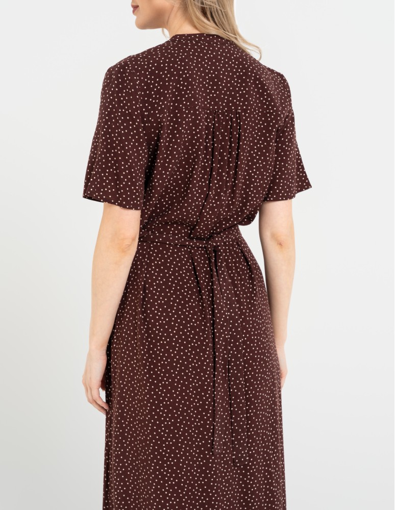 SUKIENKI - Sukienka damska maxi z wiskozy z kopertowym dekoltem WZÓR 2 - produkt moraj.pl 7