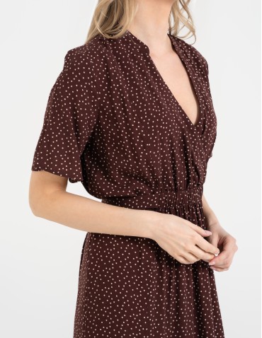 SUKIENKI - Sukienka damska maxi z wiskozy z kopertowym dekoltem WZÓR 2 - produkt 2