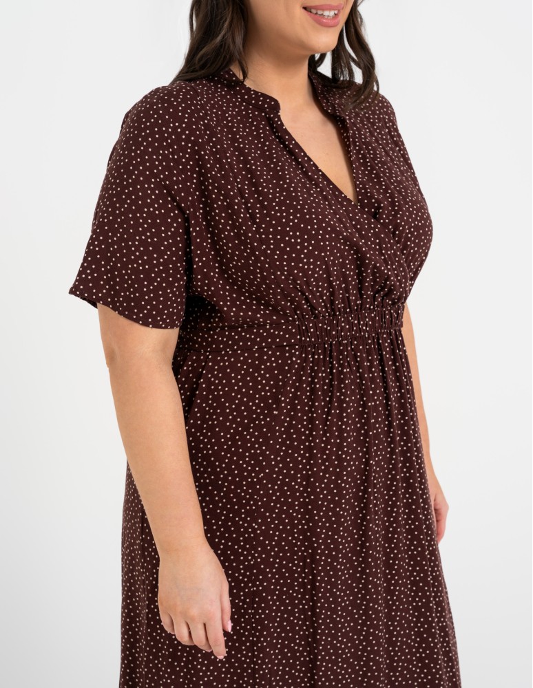 SUKIENKI - Sukienka damska maxi z wiskozy z kopertowym dekoltem WZÓR 2 - produkt moraj.pl 10