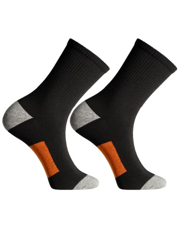 Skarpety męskie bawełniane z kolorowym akcentem 3-pak - produkt 2