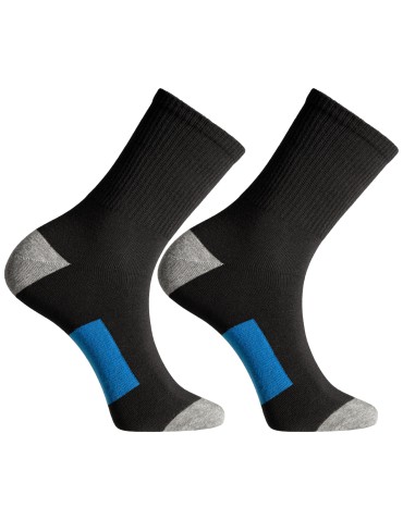 Mężczyzna - Skarpety męskie bawełniane z kolorowym akcentem 3-pak MIX KOLOR - produkt 3