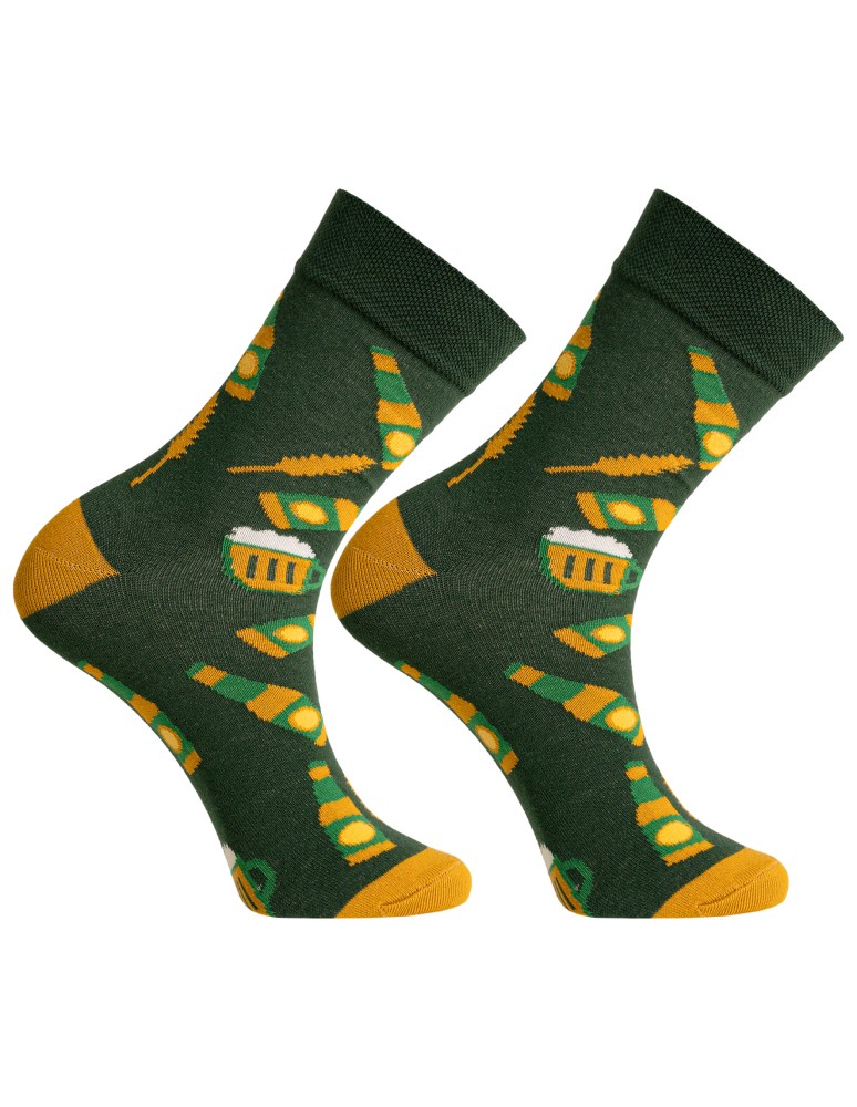 Skarpetki długie - Skarpetki męskie bawełniane długie wzorzyste 3-pak MIX KOLOR - produkt moraj.pl 2