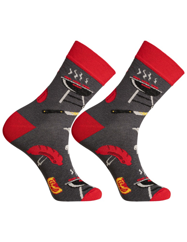 Skarpetki długie - Skarpetki męskie bawełniane długie wzorzyste 3-pak MIX KOLOR - produkt moraj.pl 3