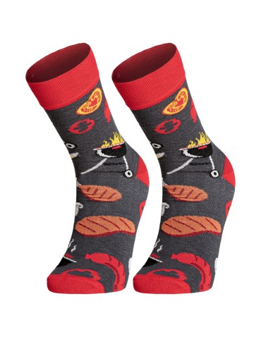 Skarpetki długie - Skarpetki męskie bawełniane długie wzorzyste 3-pak MIX KOLOR - produkt 6