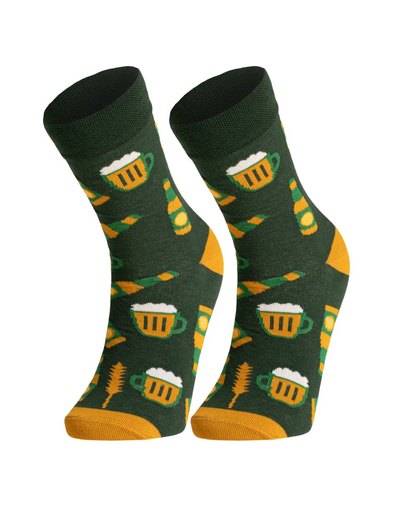 Skarpetki długie - Skarpetki męskie bawełniane długie wzorzyste 3-pak MIX KOLOR - produkt moraj.pl 7