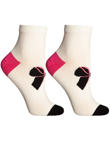 Skarpety - Skarpetki dziewczęce bawełniane za kostkę w kokardki i kropki 4-pak MIX KOLOR - produkt 3