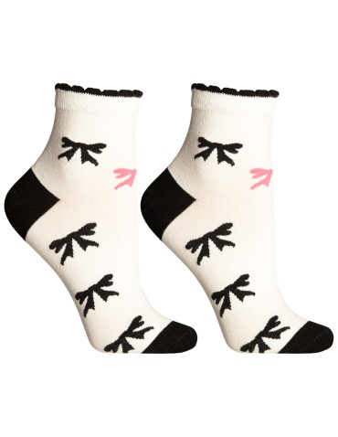 Skarpety - Skarpetki dziewczęce bawełniane za kostkę w kokardki i kropki 4-pak MIX KOLOR - produkt 6