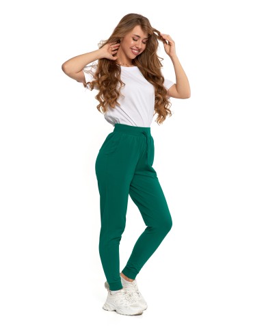 Spodnie damskie - Spodnie damskie dresowe basic KHAKI - produkt 19