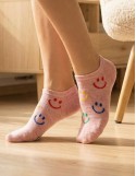 Skarpetki stopki damskie niskie bawełniane uśmiech 3-pak
