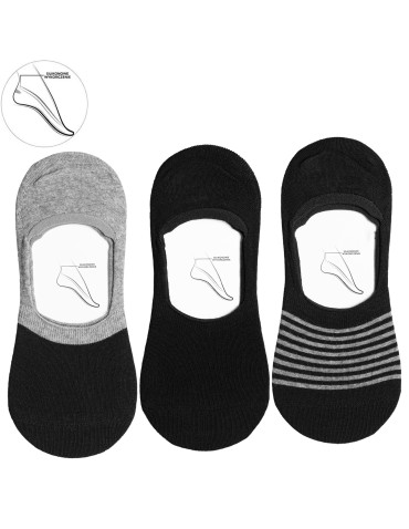 Niskie skarpetki stopki męskie bawełniane w paski 12-pak  - produkt 2