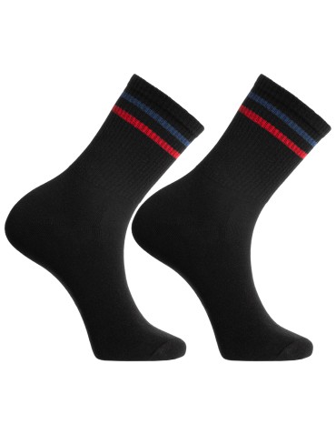 Skarpetki długie - Skarpetki męskie długie klasyczne z paskami 12-pak MIX KOLOR - produkt 3