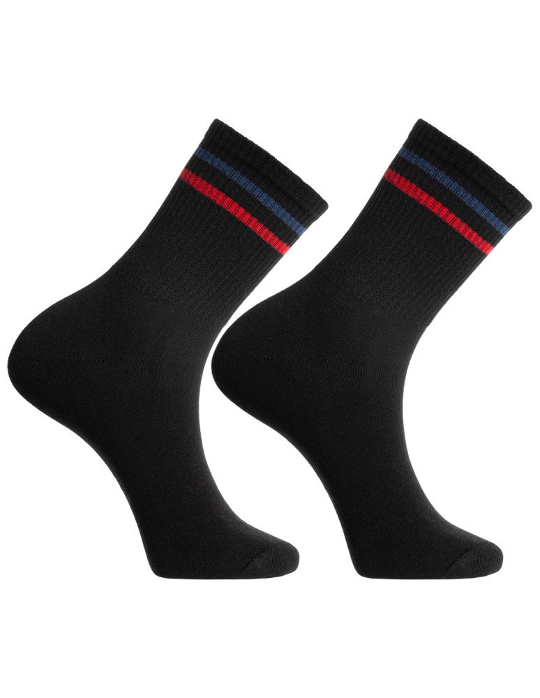 Skarpetki długie - Skarpetki męskie długie klasyczne z paskami 12-pak MIX KOLOR  - produkt moraj.pl 3