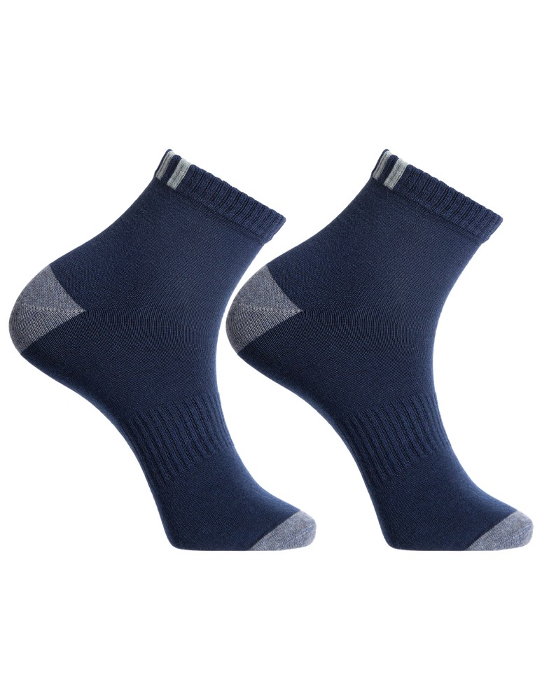 Skarpetki za kostkę - Skarpety męskie bawełniane klasyczne z delikatnymi paskami  3-pak MIX KOLOR  - produkt moraj.pl 3