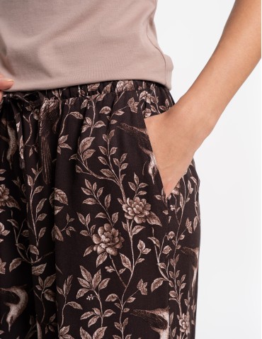 Piżamy - Piżama damska z topem na ramiączkach i szerokimi spodniami WZÓR 1 - produkt 13