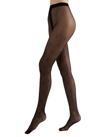 Rajstopy damskie cleo z geometrycznym wzorem 20 DEN