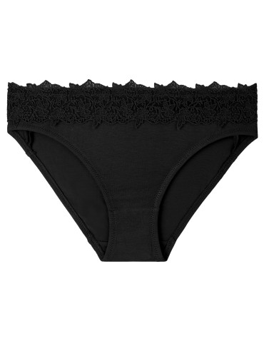 Majtki figi - Majtki damskie mini bikini wiskozowe z ozdobną koronką 6-pak MIX KOLOR - produkt 5