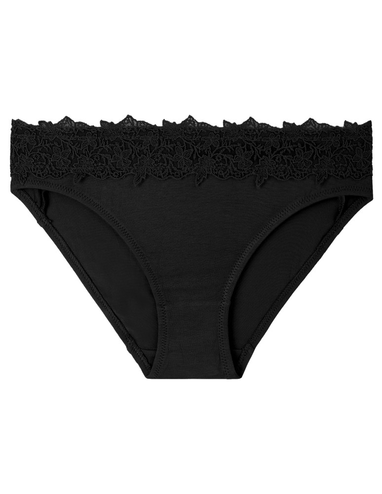 Majtki figi - Majtki damskie mini bikini wiskozowe z ozdobną koronką 6-pak MIX KOLOR  - produkt moraj.pl 5