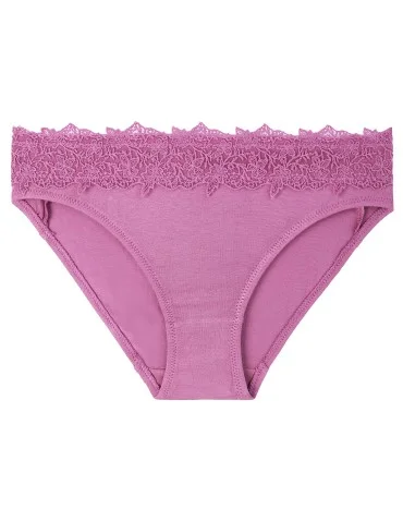 Majtki damskie mini bikini wiskozowe z ozdobną koronką 6-pak - produkt 2
