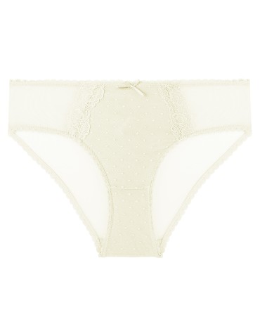 Majtki figi - Majtki damskie figi bikini eleganckie z siateczką z tyłu 6-pak MIX KOLOR - produkt 3