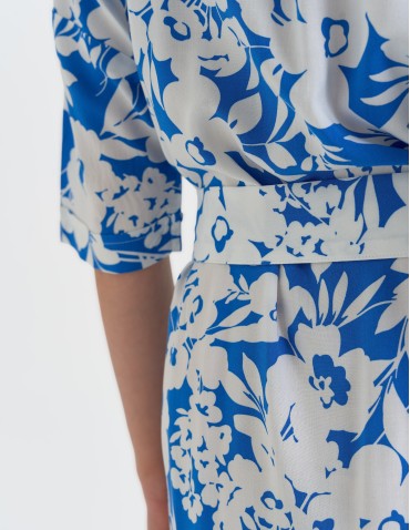 Sukienki i kombinezony - Sukienka damska szmizjerka z paskiem ze 100% wiskozy WZÓR 3 - produkt 16