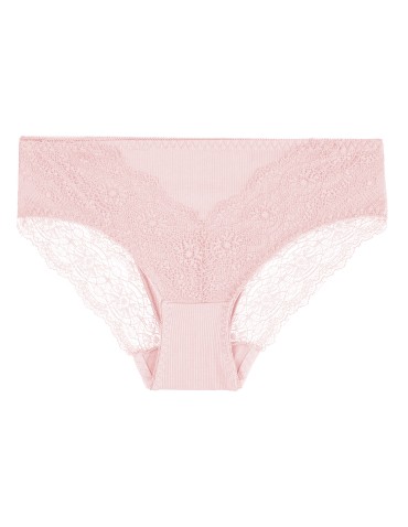 Majtki damskie figi bikini z koronką prążkowane 12-pak  - produkt 2