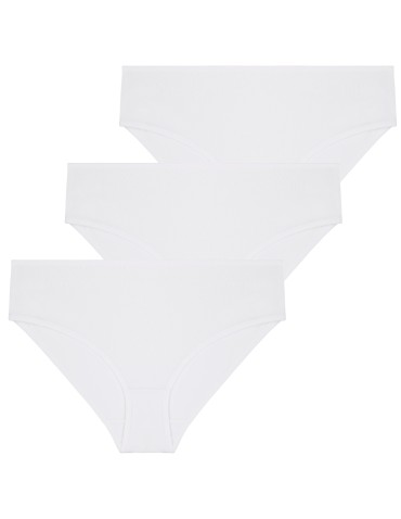 Figi majtki damskie bikini bawełniane klasyczne 3-pak