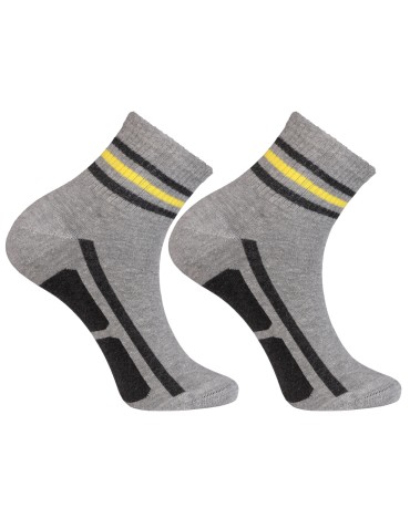 Skarpetki za kostkę - Skarpetki męskie bawełniane sportowe w paski 12-pak MIX KOLOR - produkt 5