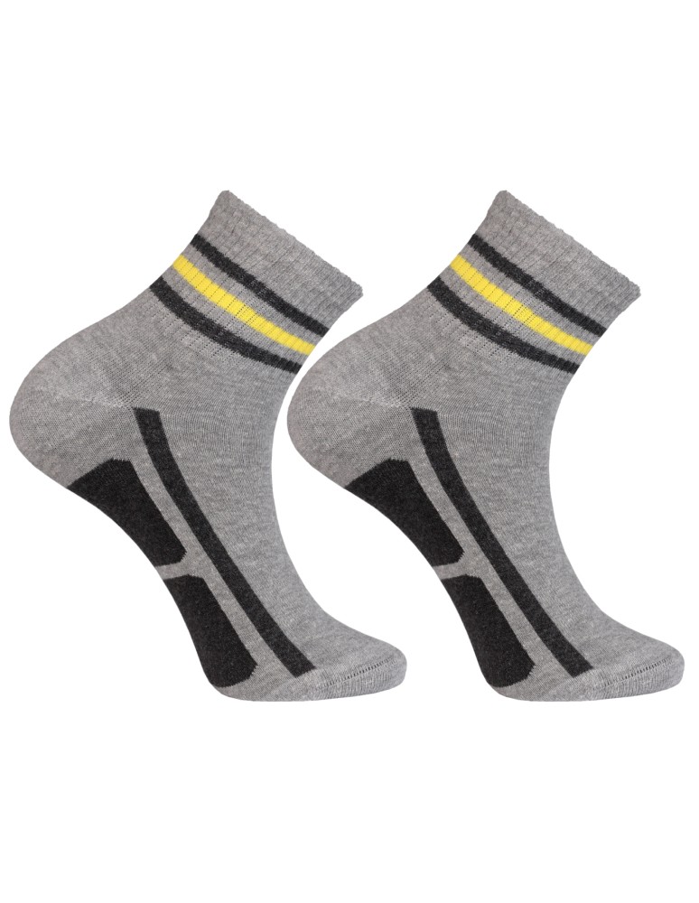 Skarpetki za kostkę - Skarpetki męskie bawełniane sportowe w paski 12-pak MIX KOLOR  - produkt moraj.pl 5