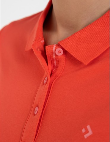 Koszulka polo damska Premium Line - KORALOWY  - produkt 2